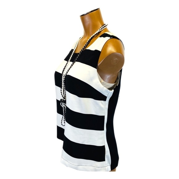👚 BUFFALO || “Jewel” Sleeveless Striped Back Button Shirt- - Picture 4 of 6